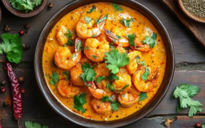 Conservation optimale de La recette de cari de crevettes au lait de coco pour les repas de la semaine