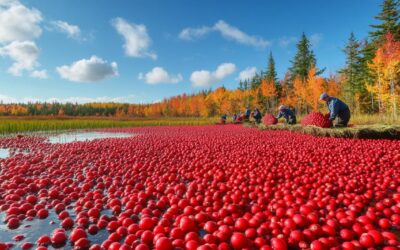Optimiser l’impact écologique lors de la plantation et récolte des canneberges : guide complet des cranberries durables